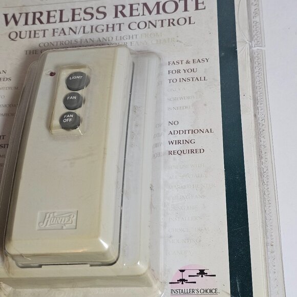 READ-Hunter Wireless Remote 22787-A Quiet Fan Light Control 3 Speed 6 Light - Picture 5 of 9